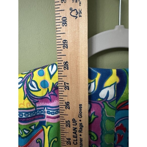 Louis Feraud Lined Top‎ Women’s 6 Italian Gold Button Art To Wear Vintage - Picture 8 of 11